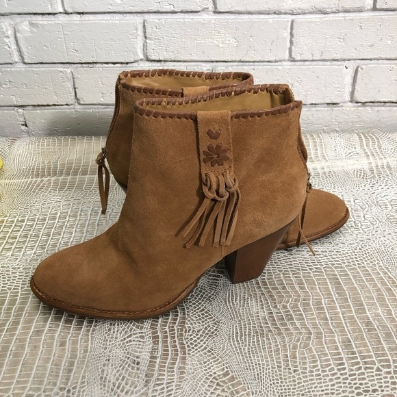 Jack Rogers Greer Oak Suede Booties - Picture 7 of 8